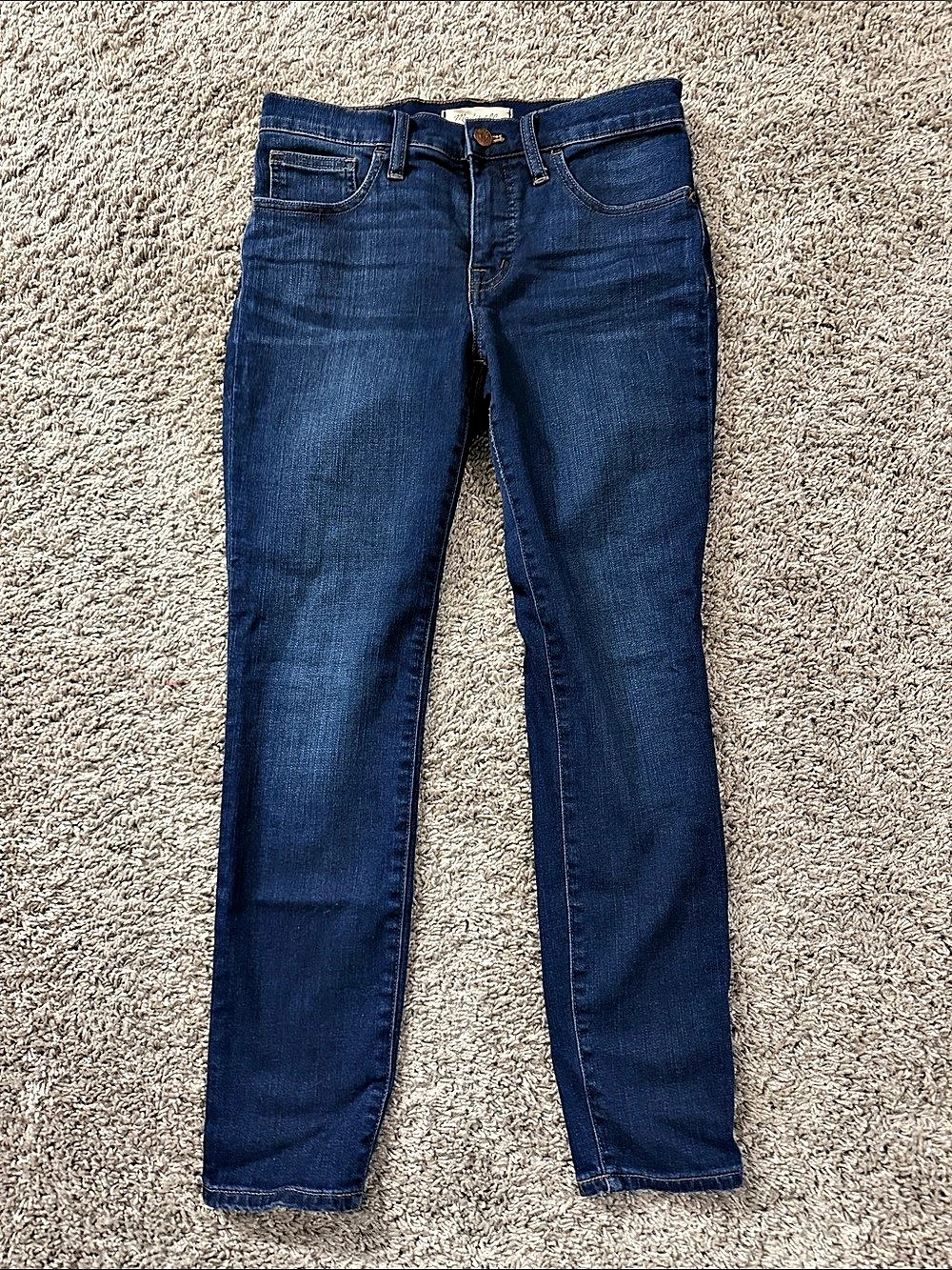 Madewell Roadtripper Skinny Jeans Waist 26 Blue